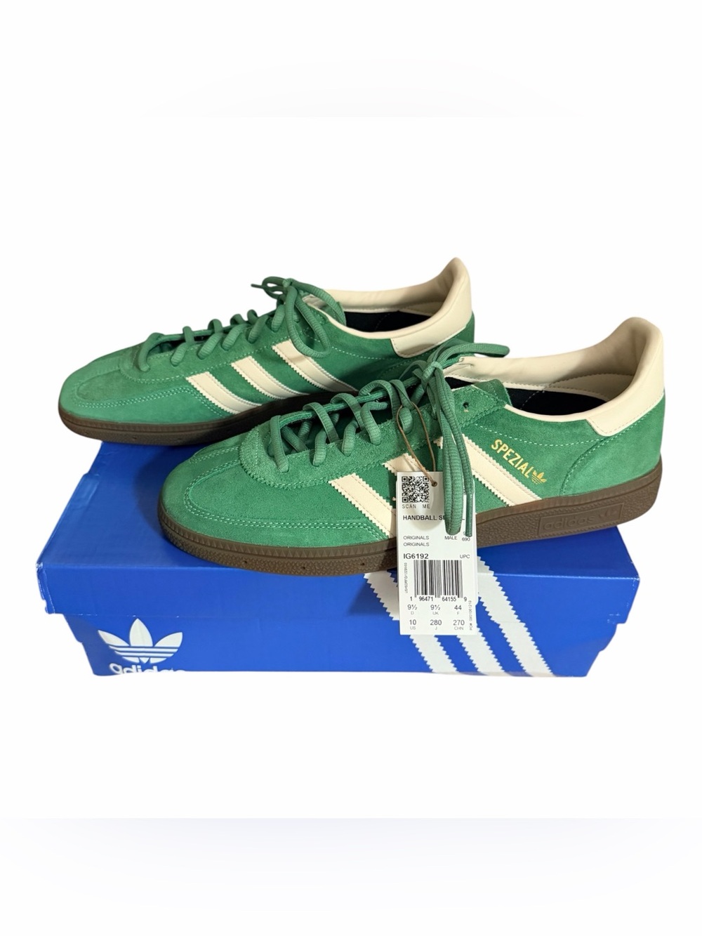 Adidas Handball Spezial IG6192 Green Cream Gum Sneakers Men’s 10 NWT - Picture 2 of 13